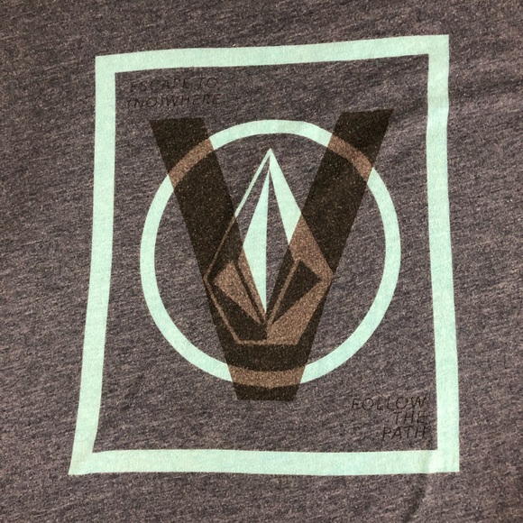Preowned Volcom Modern Fit Logo Graphic T-Shirt Men’s XL Heather Gray - Picture 2 of 7